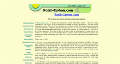 Desktop Screenshot of patch-custom.com